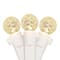 50ct. Warm White LED G12 Berry Mini Christmas String Lights with White Wire